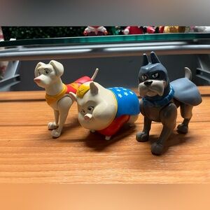 DC Comics Superhero Pet Action Figures - Red, Blue, Black